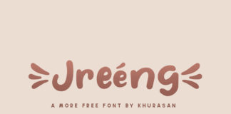 Jreeng Display Font