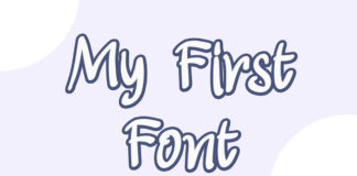 My First Display Font