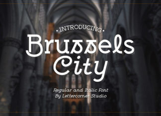 Brussels City Display Font