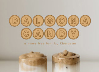 Dalgona Candy Display Font