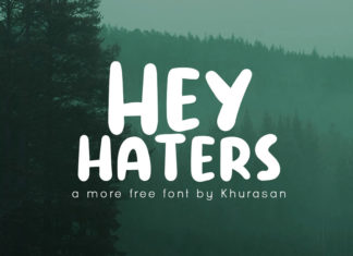 Hey Haters Display Font
