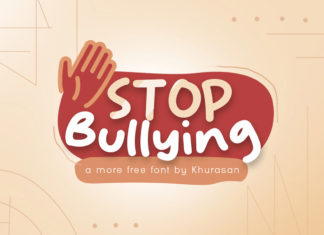 Stop Bullying Display Font