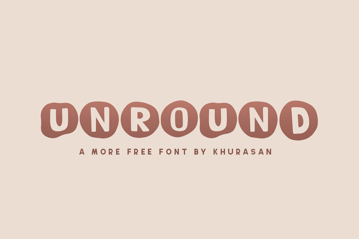 Unround Display Font