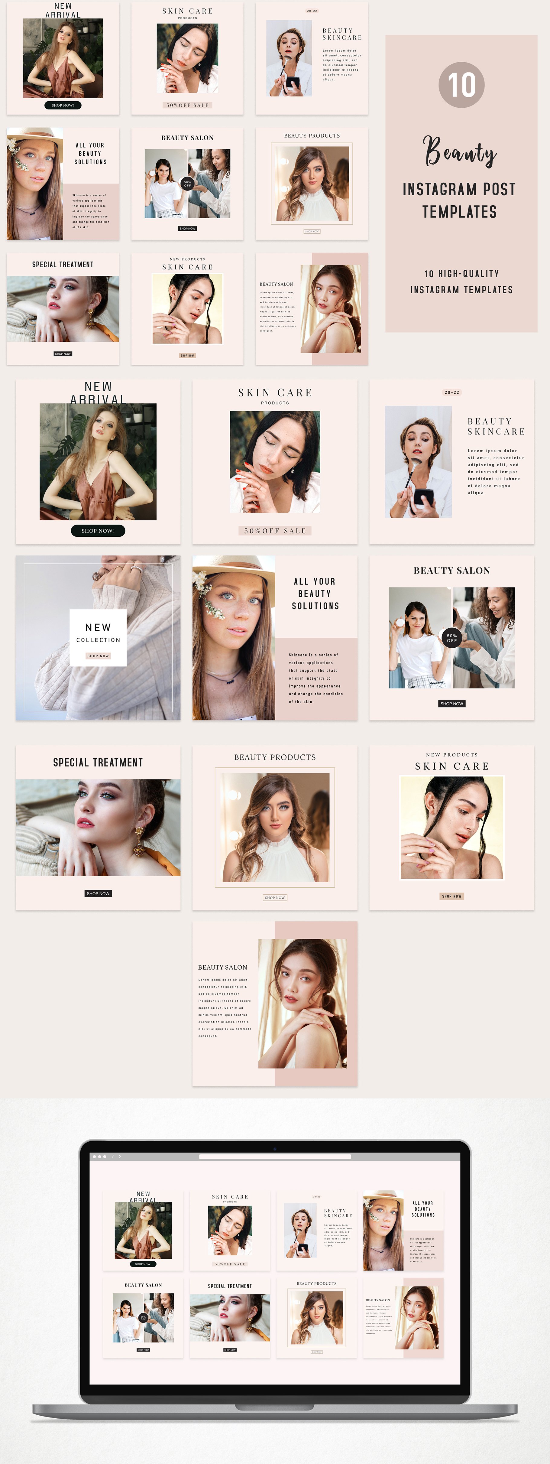 Beauty Instagram Templates