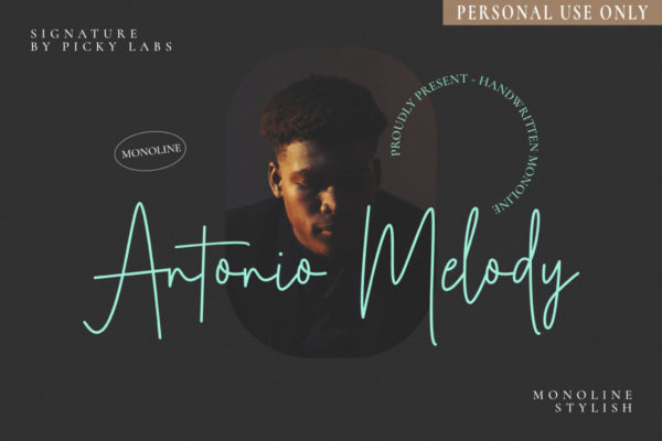 Antonio Melody Signature Font Free Download - Creativetacos