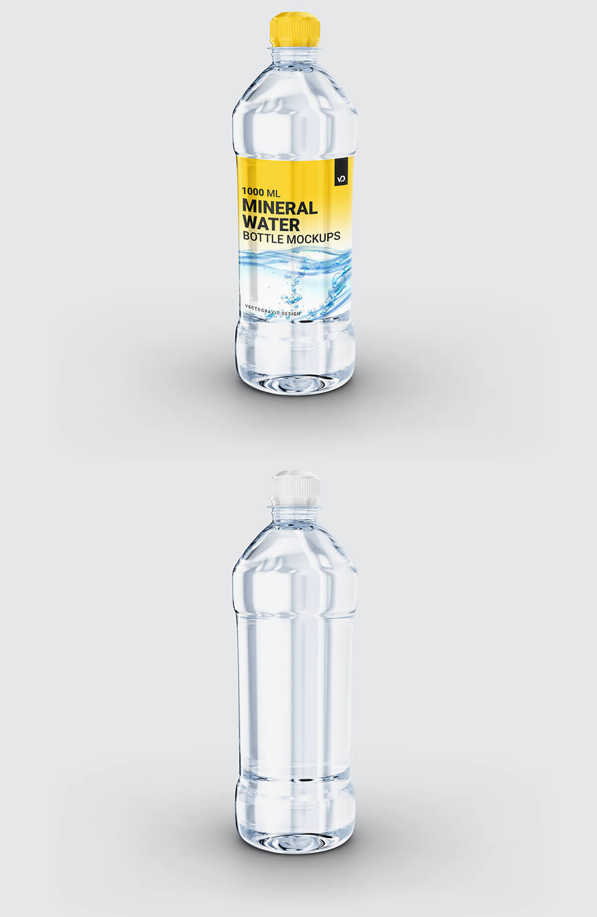 Mineral Water Bottle Mockup