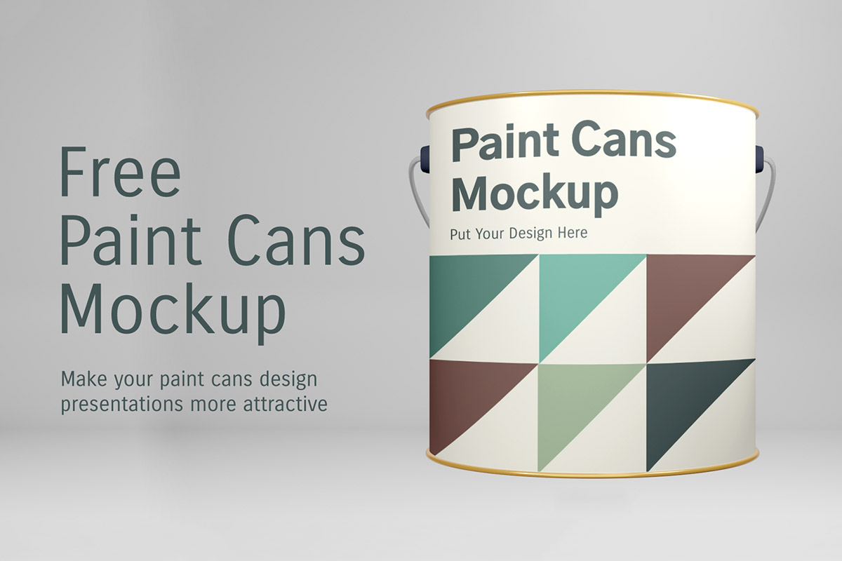 Paint Cans Mockup