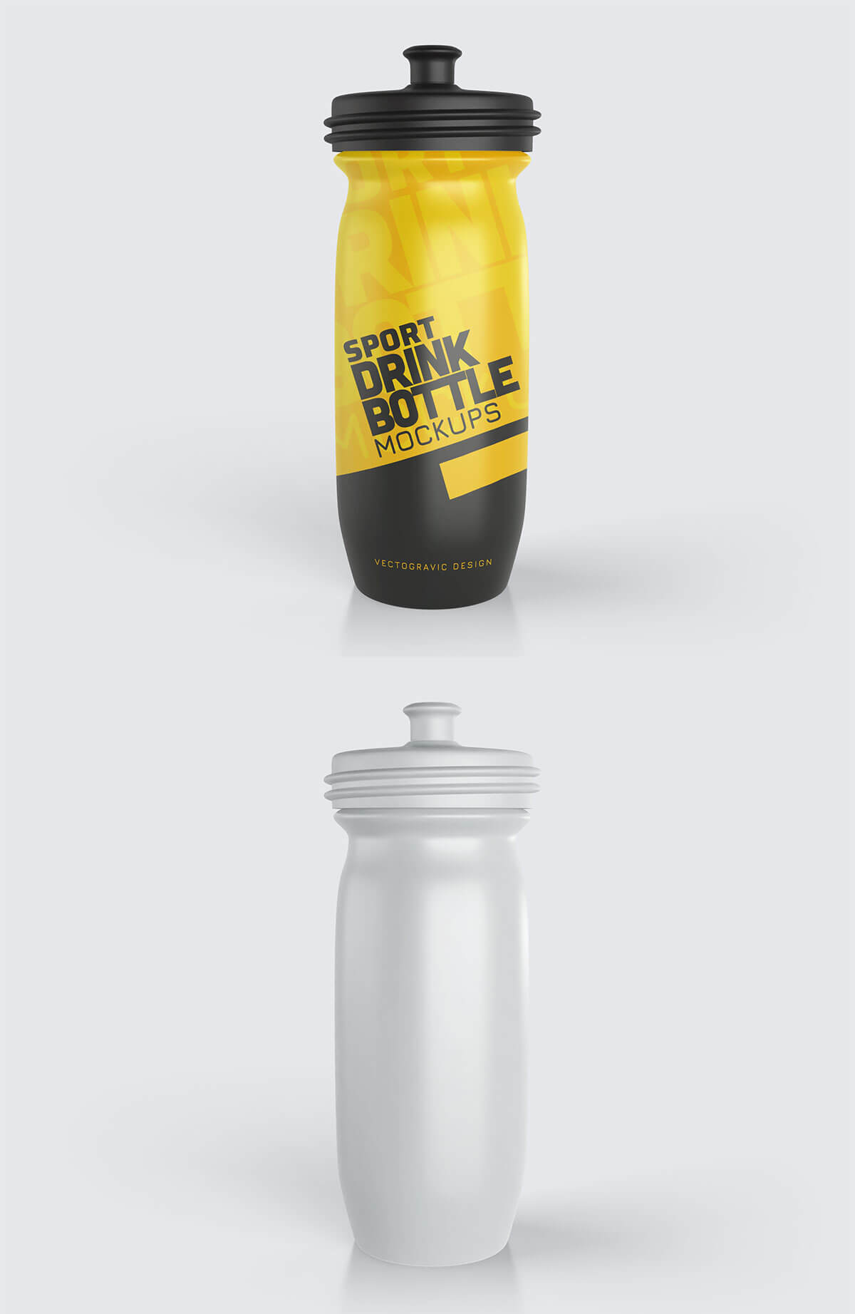 Sports Drink Bottle Mockup
