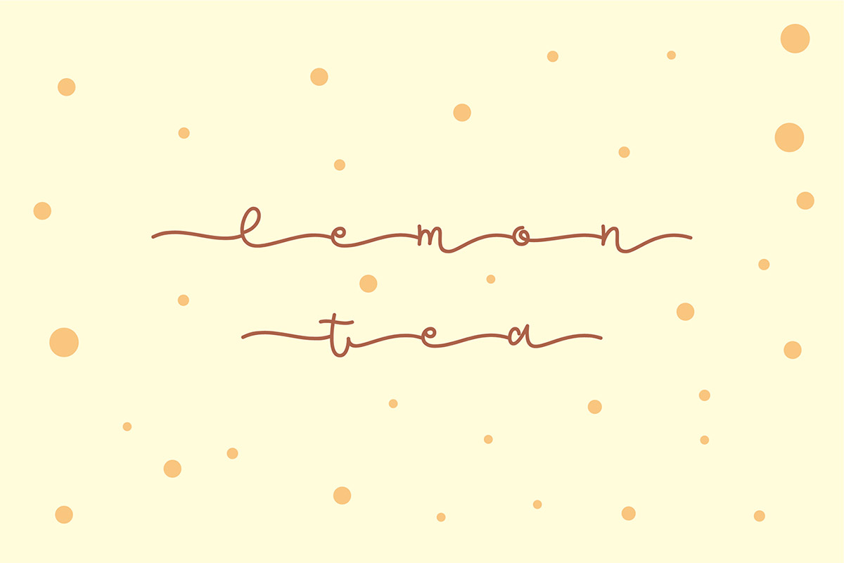 Lemon Tea Handwritten Font
