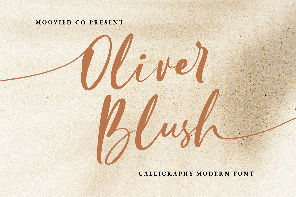 Oliver Blush Calligraphy Font