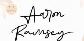 Aaron Ramsey Handwritten Font