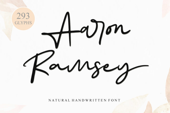Aaron Ramsey Handwritten Font