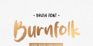 Burnfolk Brush Font