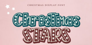 Christmas Stars Display Font