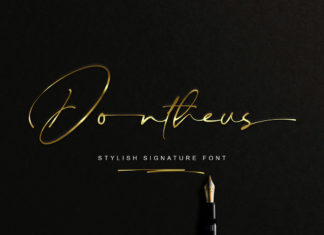 Dontheus Signature Font