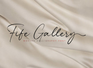 Fife Gallery Calligraphy Font