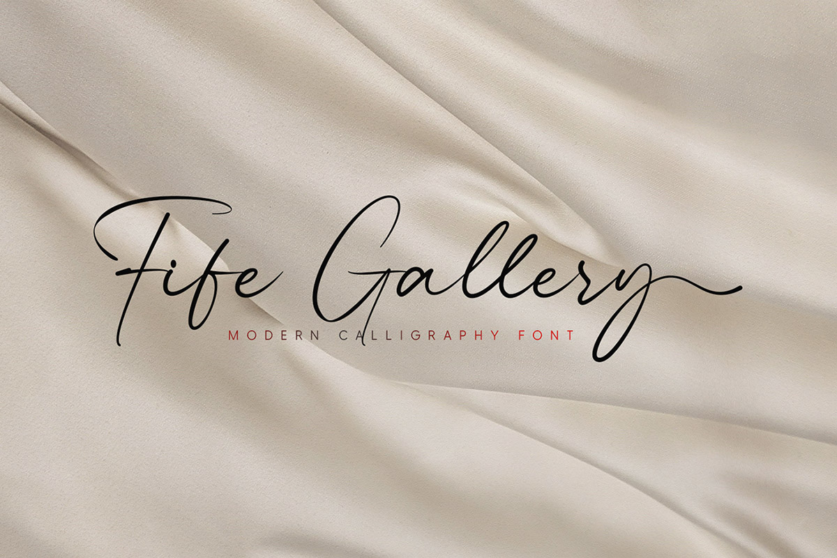Fife Gallery Calligraphy Font