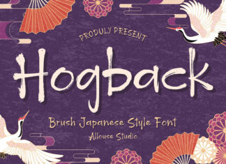 Hogback Brush Font