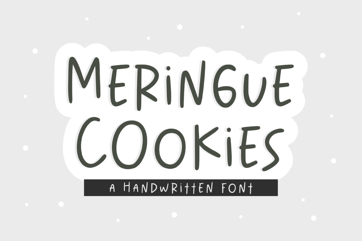 Meringue Cookies Handwritten Font