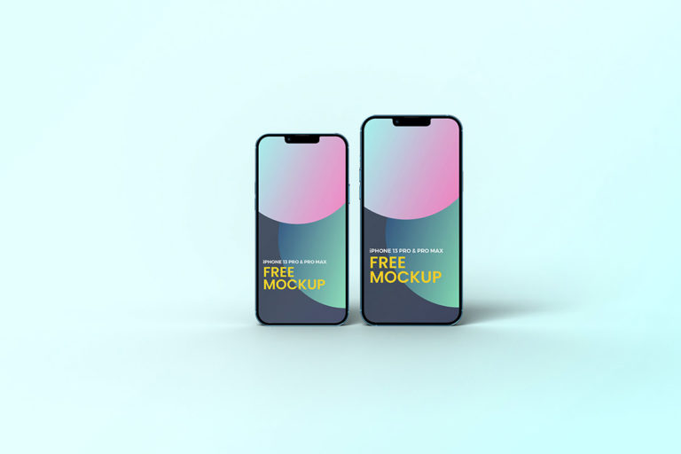 iPhone 13 Pro and 13 Pro Max Mockup - Free Download