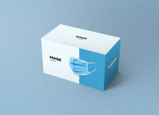 3D Box Packaging Mockup