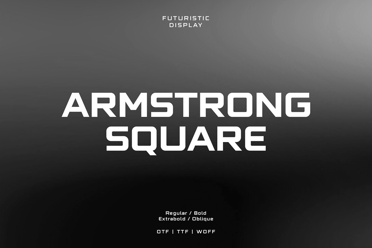 Armstrong Square Display Font