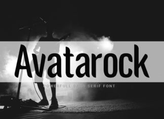 Avatarock Sans Serif Font