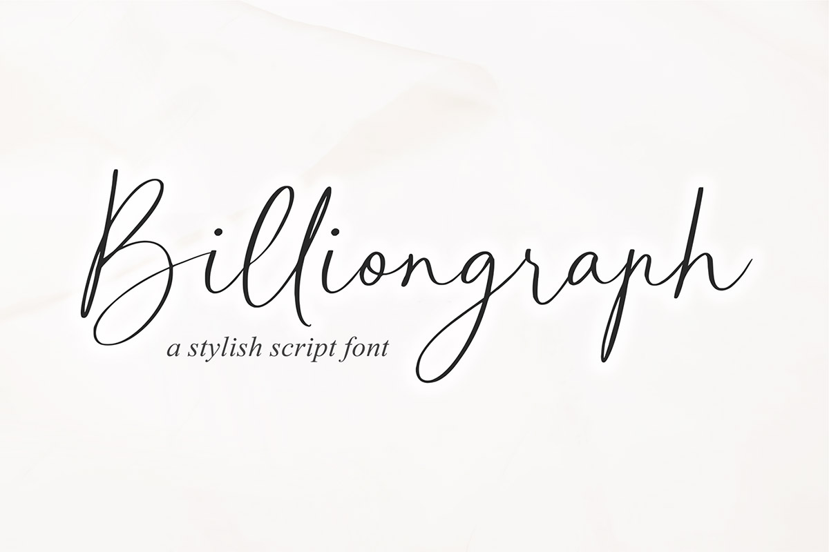 Billiongraph Script Font