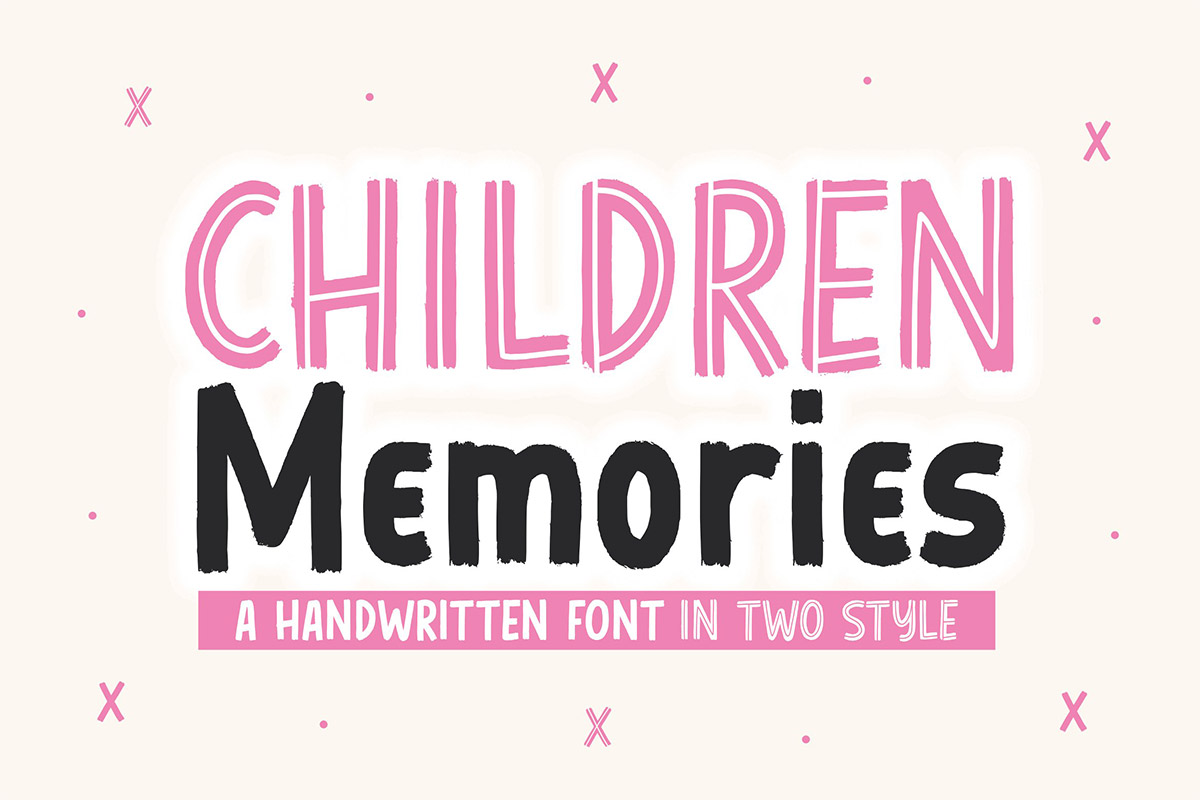 Children Memories Handwritten Typeface