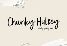 Chunkey Hurley Handwritten Font
