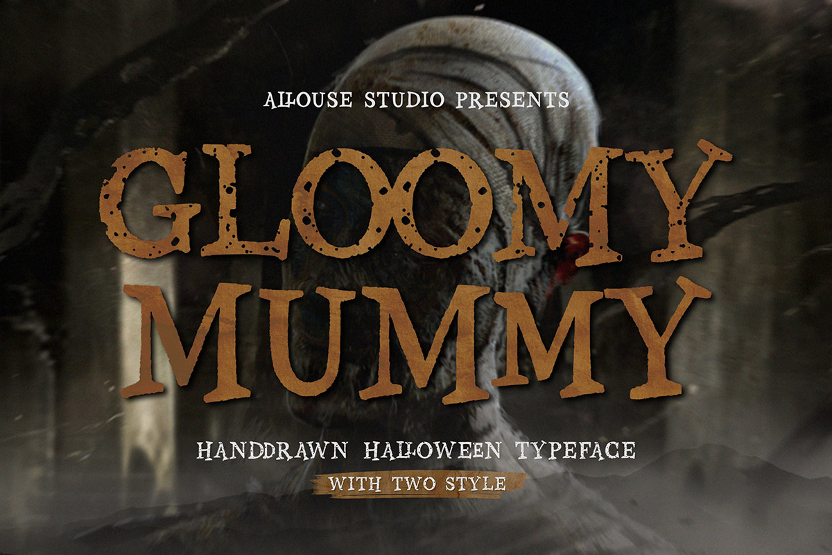 Gloomy Mummy Display Font