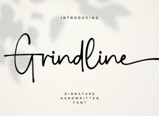 Grindline Handwritten Font