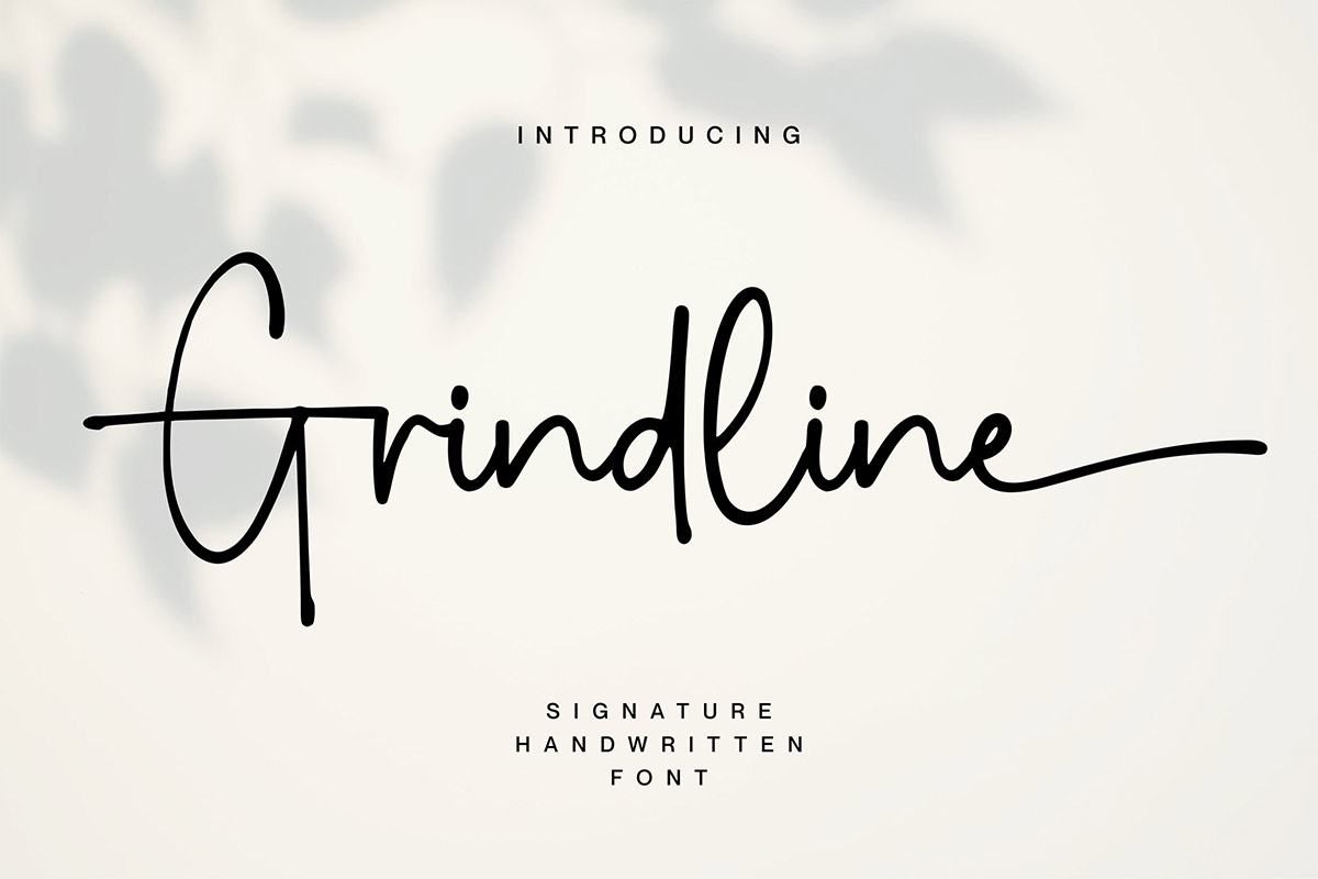 Grindline Handwritten Font