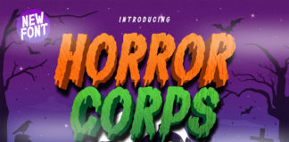 Horror Corps Display Font