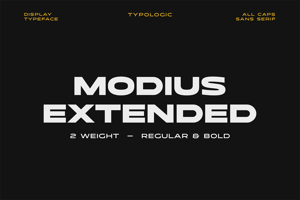 Modius Extended Display Font