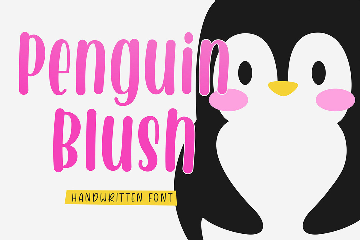 Penguin Blush Handwritten Font