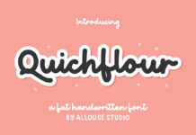 Quichflour Handwritten Font