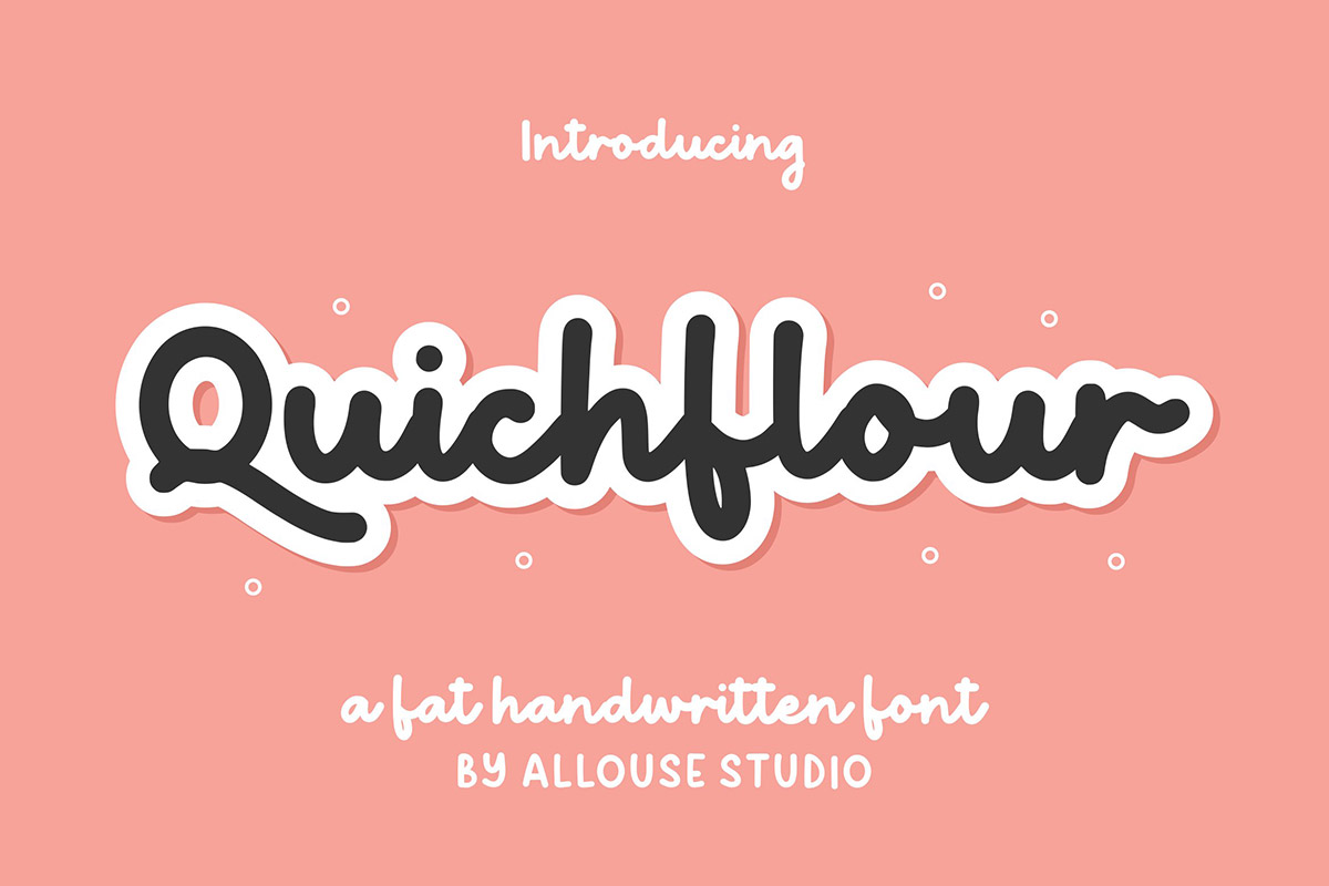 Quichflour Handwritten Font