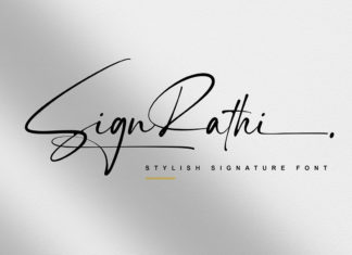 SignRathi Signature Font