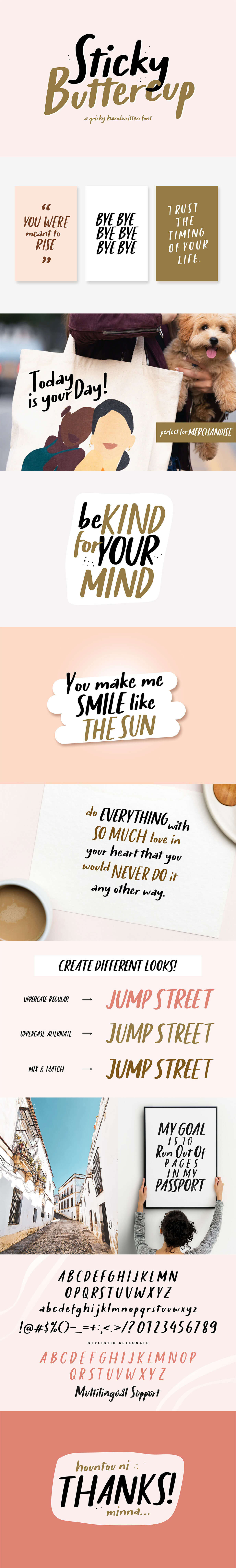 Sticky Buttercup Handwritten Font