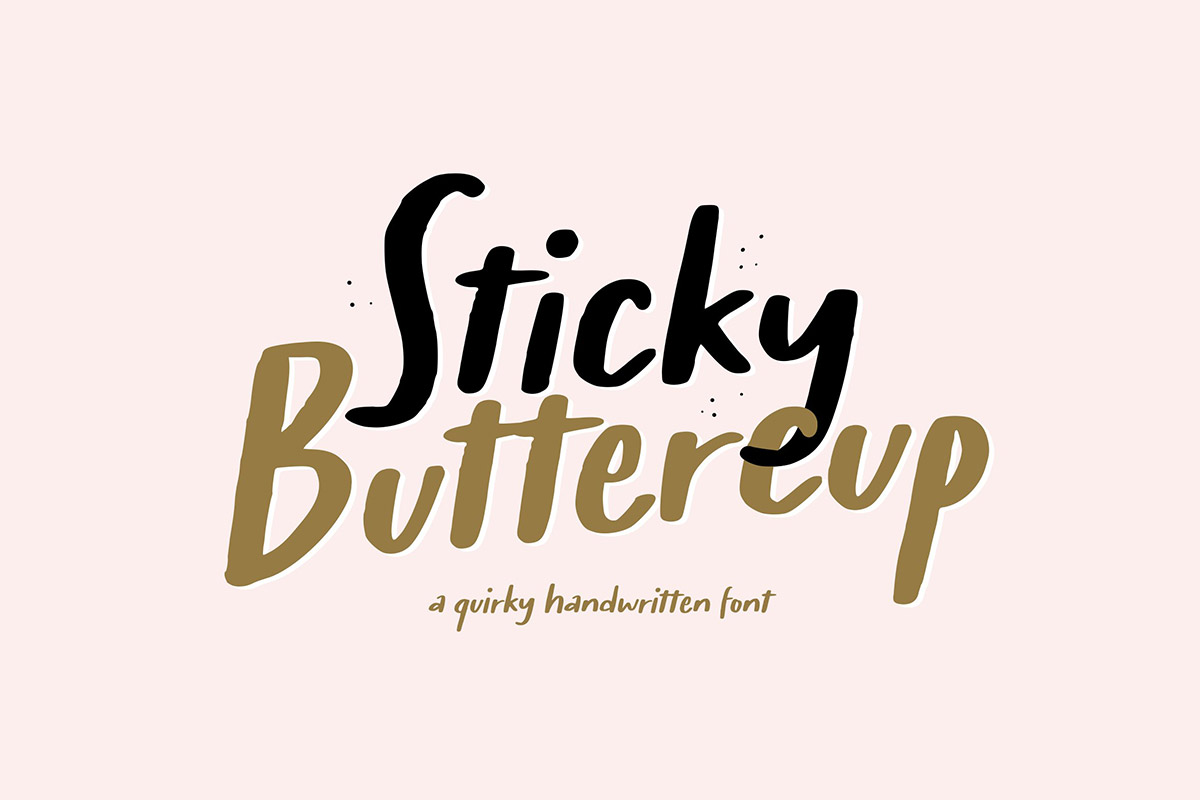 Sticky Buttercup Handwritten Font