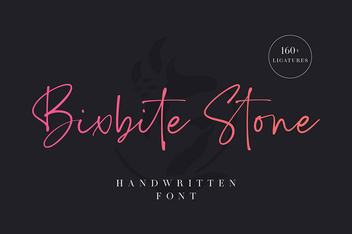 Bixbite Stone Handwritten Font