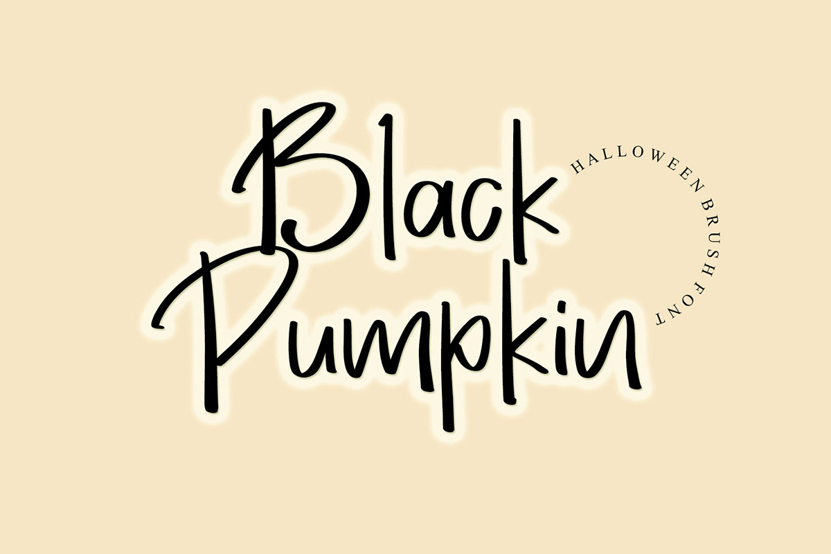 Black Pumpkin Display Font