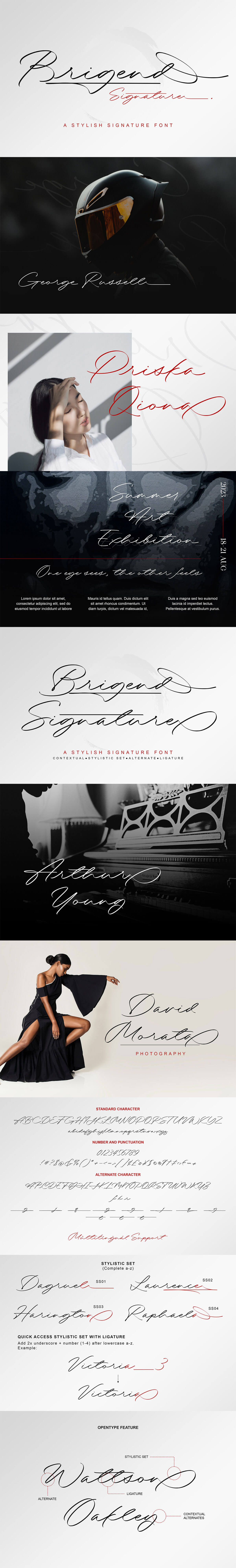 Brigend Signature Font