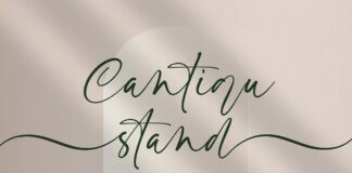 Cantiqu Stand Handwritten Font