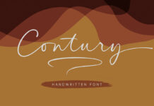 Contury Handwritten Font