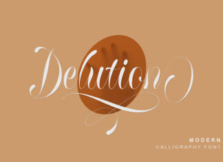 Delution Calligraphy Font