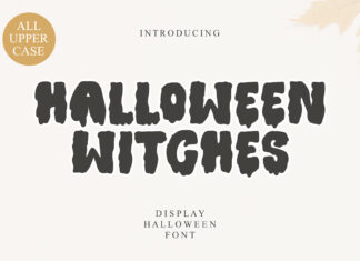 Halloween Witches Display Font