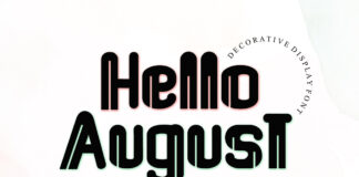 Hello August Display Font