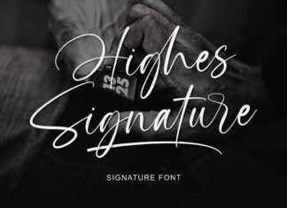 Highes Signature Script Font